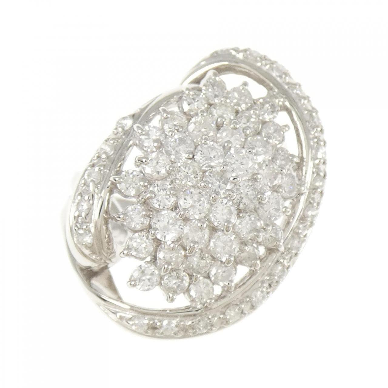 PT900 パヴェ ダイヤモンド リング 1.50CT