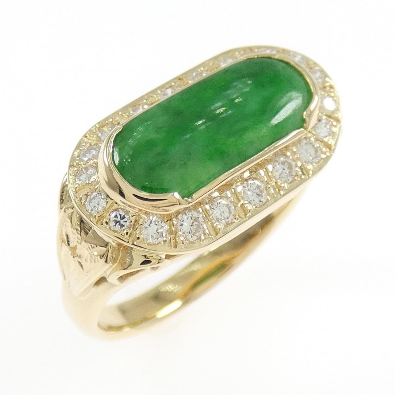 K18YG ヒスイ リング