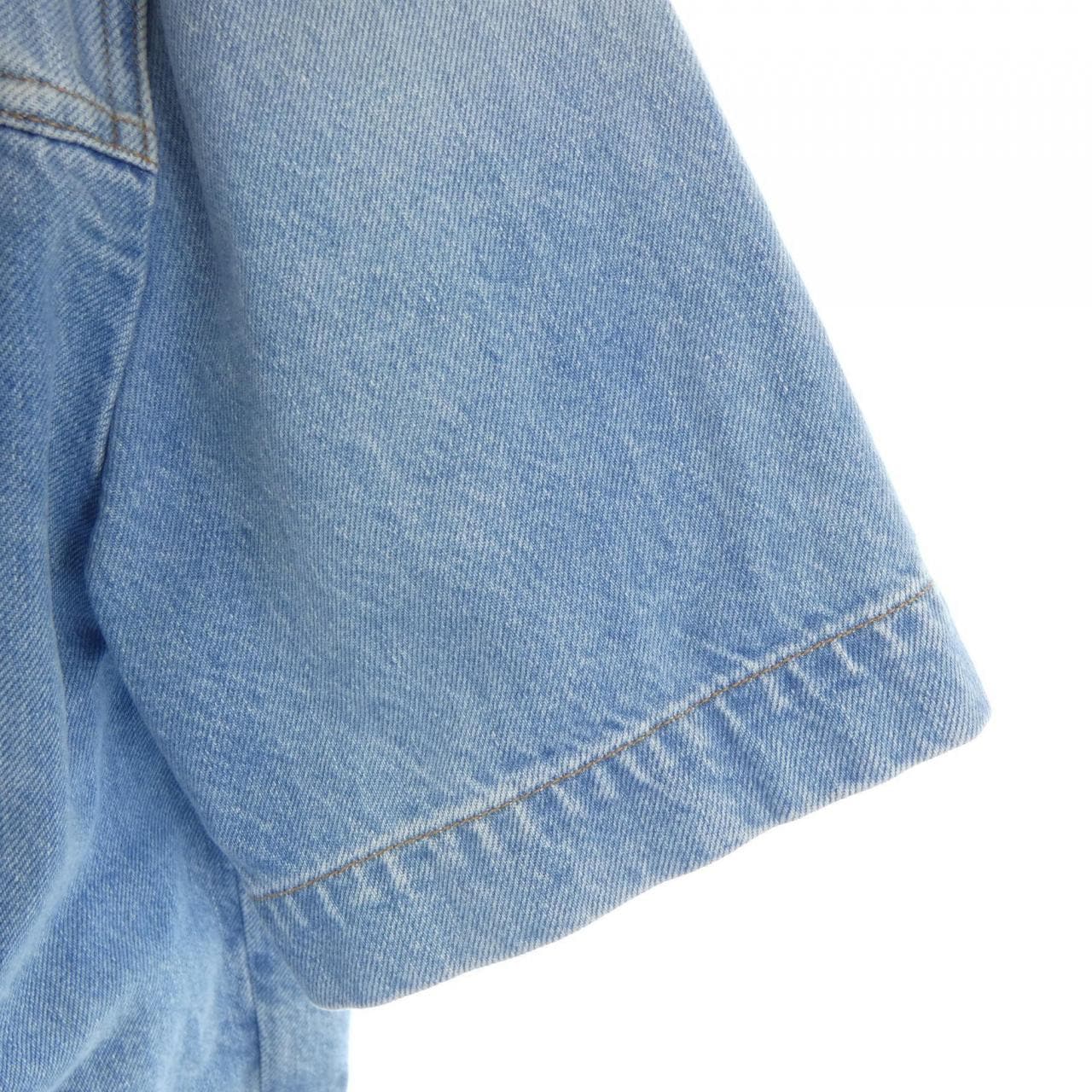 ルイヴィトン LOUIS VUITTON デニムショートスリーブシャツ HLS50WEU6 S／Sシャツ