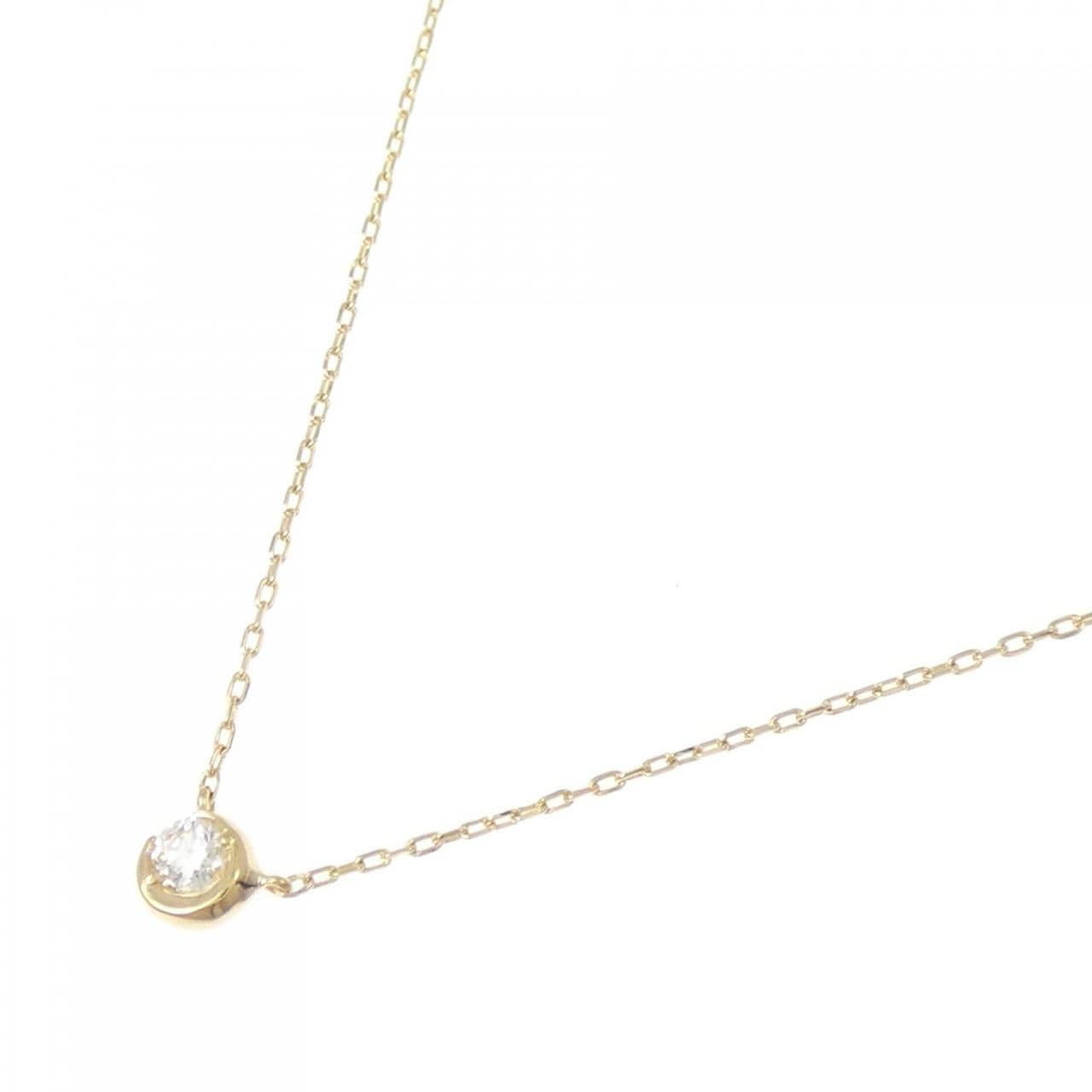 スタージュエリー ムーンセッティング ネックレス 0.04CT