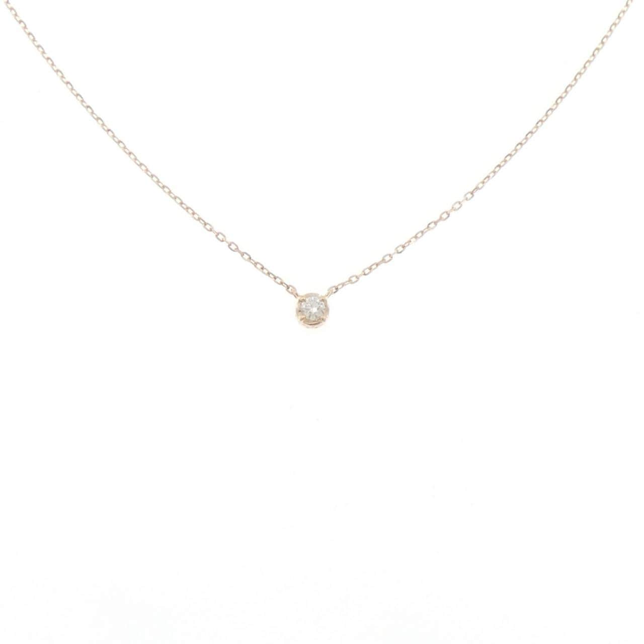 アガット ダイヤモンド ネックレス 0.03CT