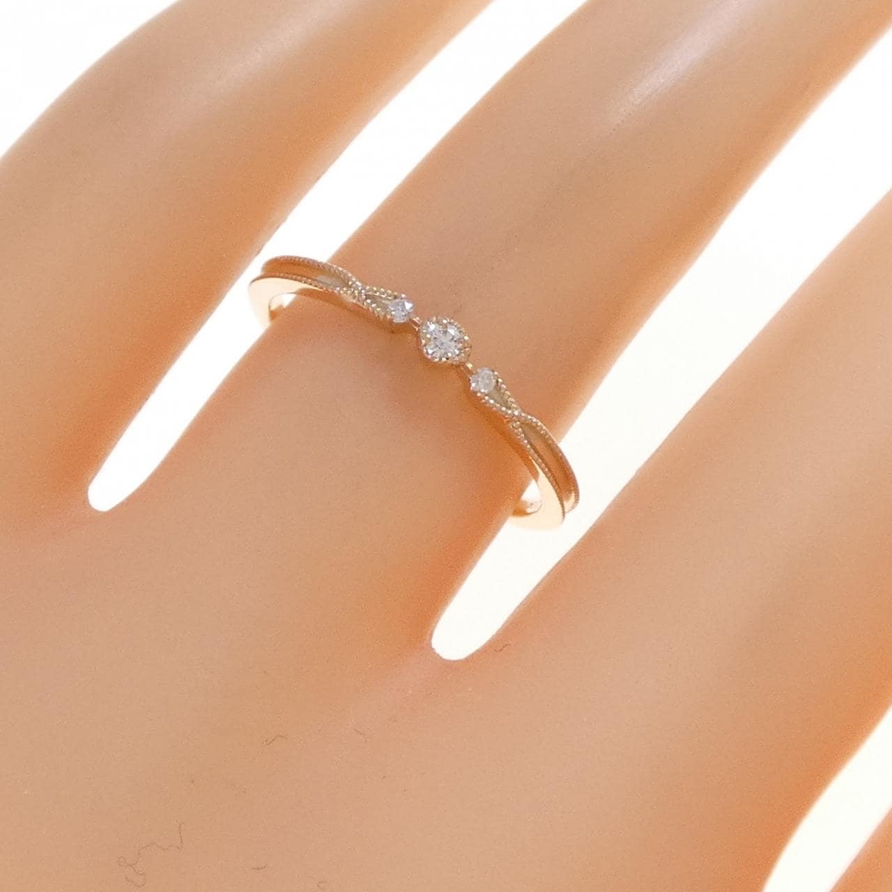 K10PG ダイヤモンド リング 0.04CT