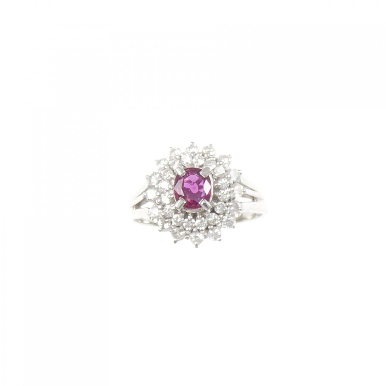 PT900 ルビー リング 0.37CT