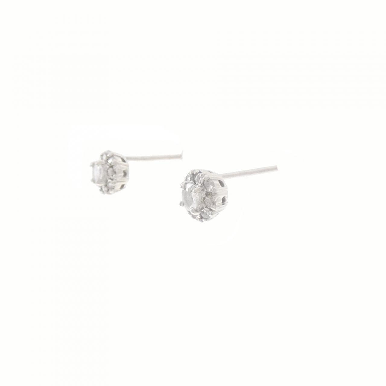 K18WG ダイヤモンド ピアス 0.22CT