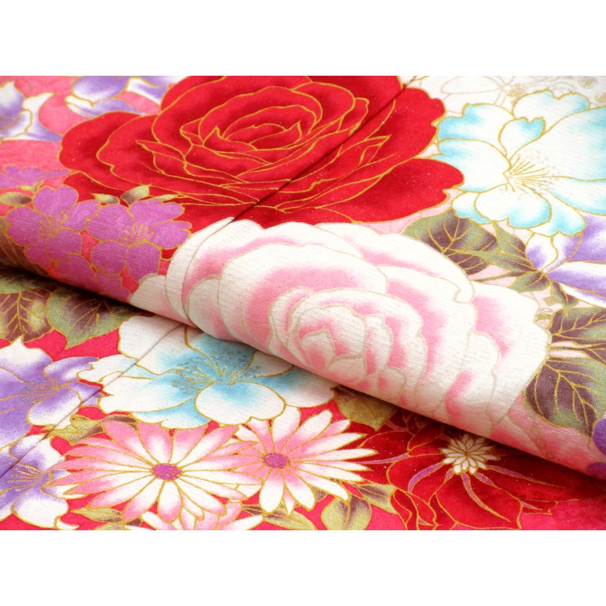 【未使用品】振袖　友禅金彩加工　ボカシ染