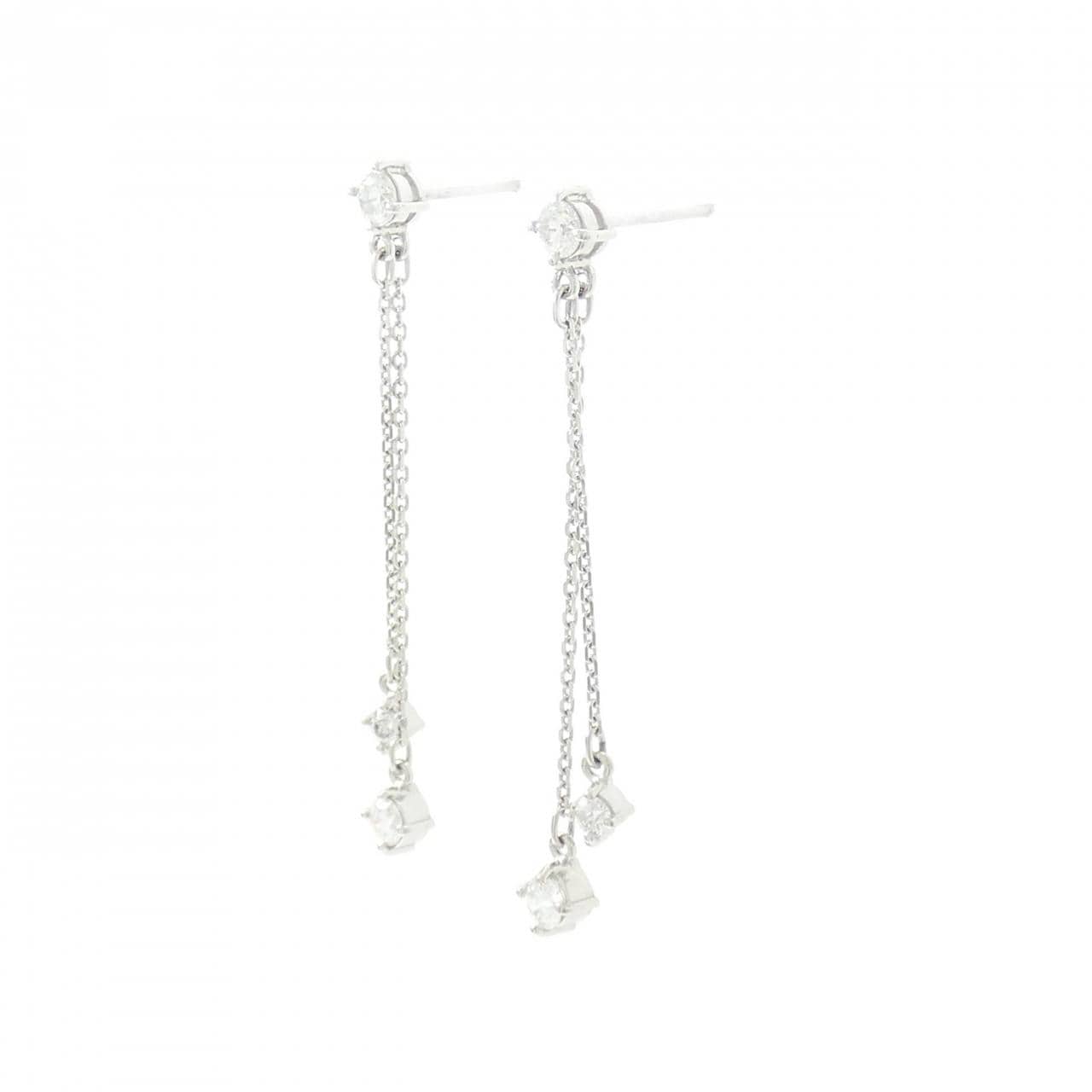 PT900钻石耳环 0.50 克拉