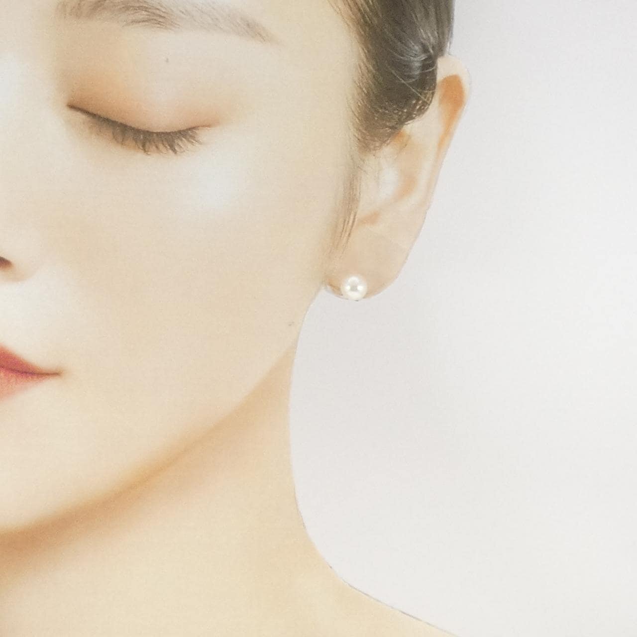 K14WG アコヤパール ピアス 7.3mm