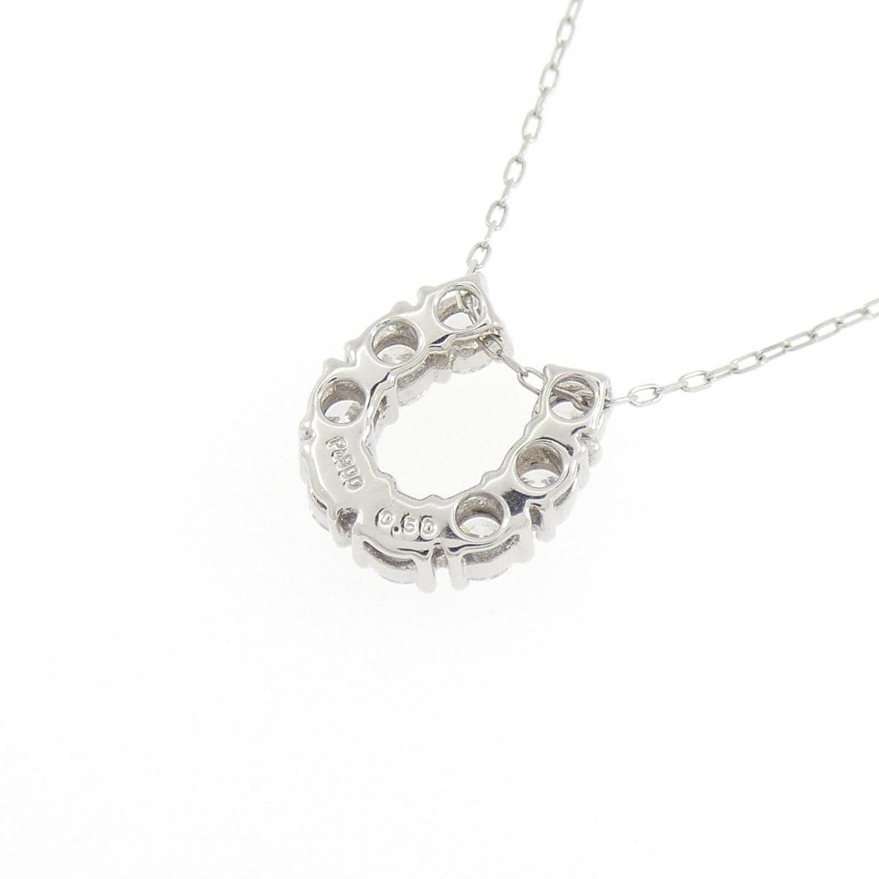 PT900/PT850 ホースシュー ダイヤモンド ネックレス 0.50CT