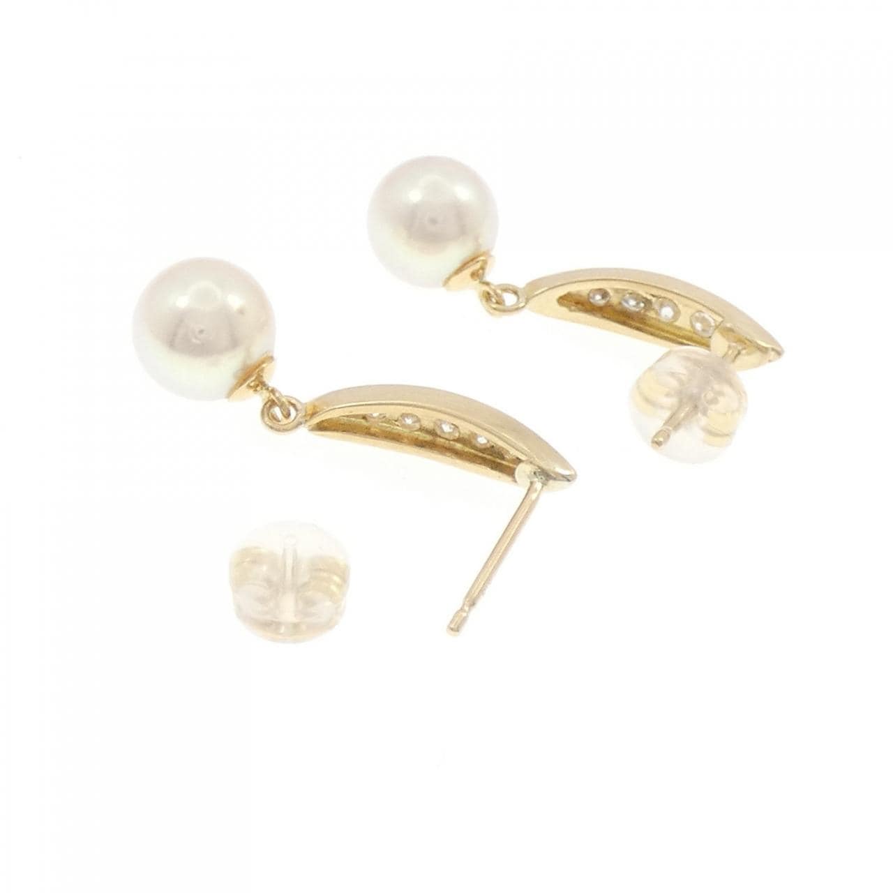 K18YG アコヤパール ピアス 7.3mm