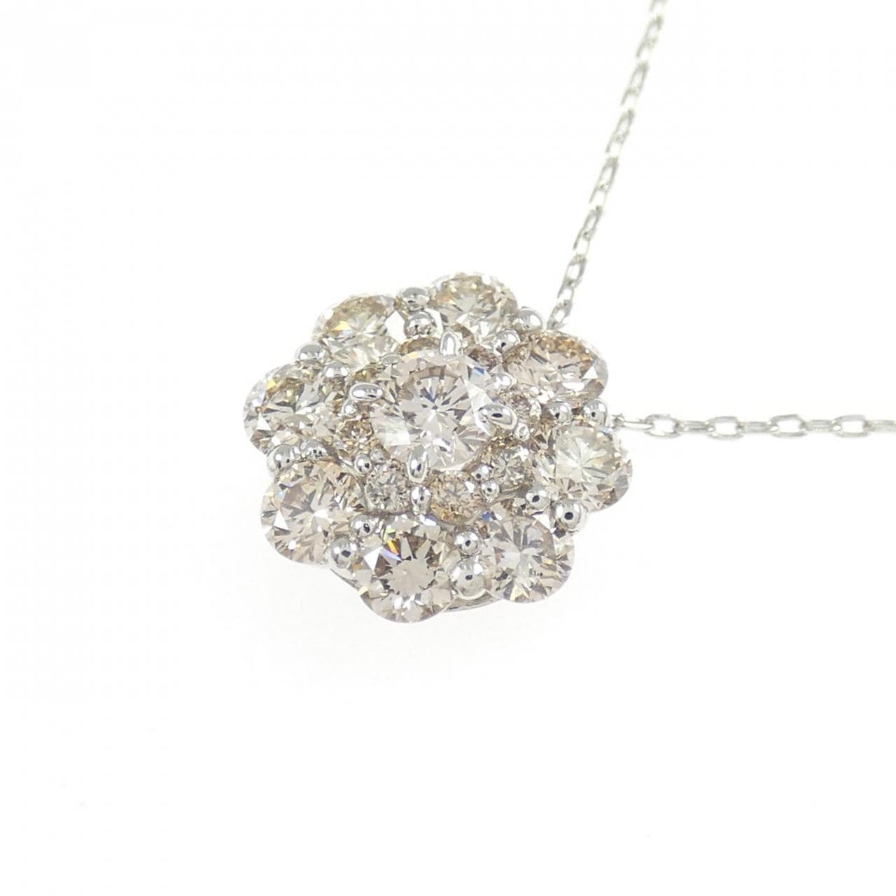 PT950 ダイヤモンド ネックレス 0.80CT