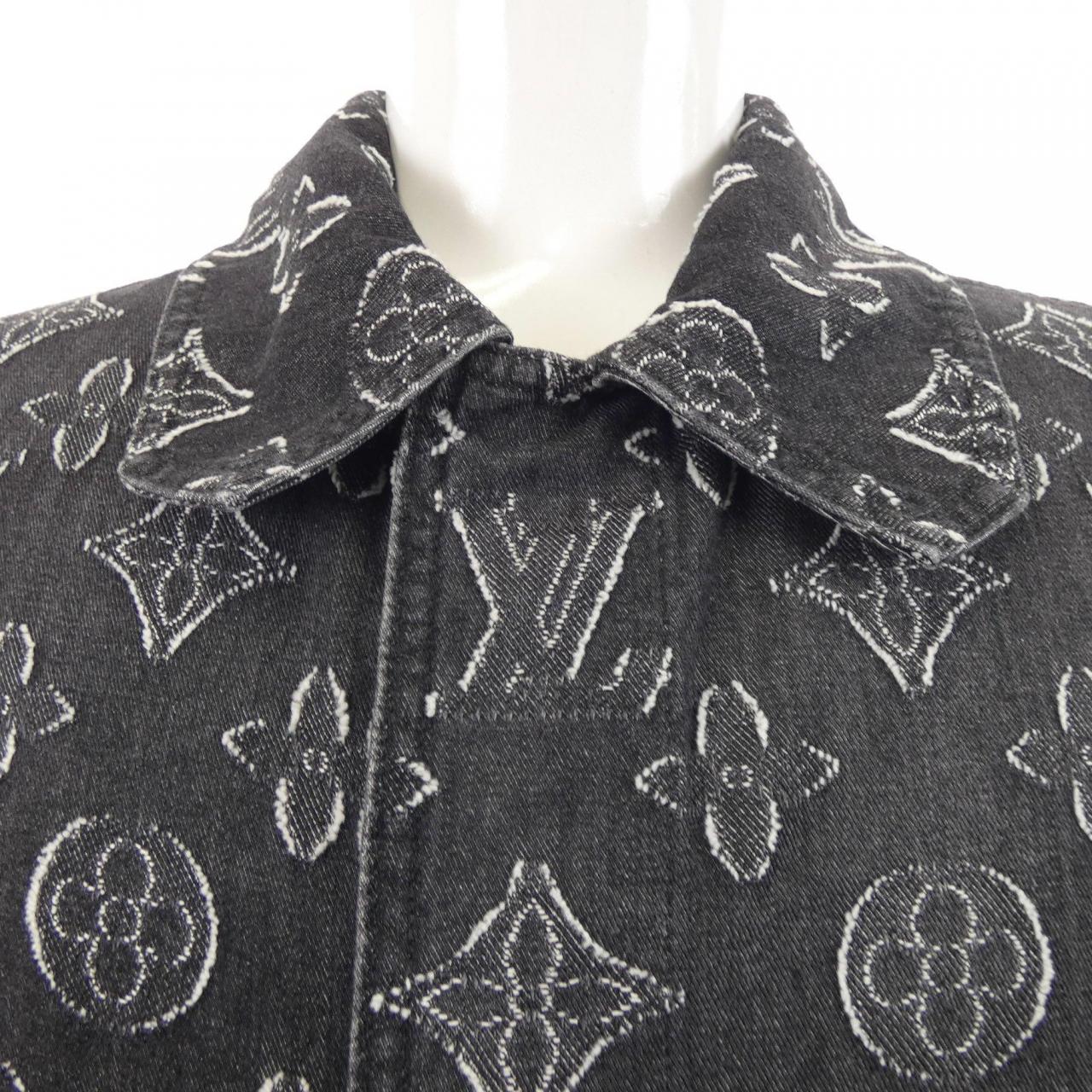 ルイヴィトン LOUIS VUITTON モノグラムショートスリーブシャンブレーシャツ HPS73WARS S／Sシャツ