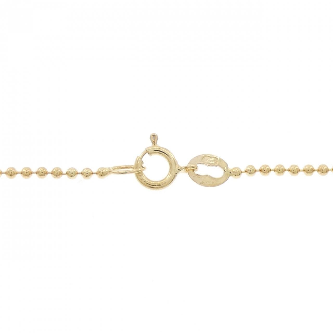 K18YG/750YG ブルートパーズ ネックレス