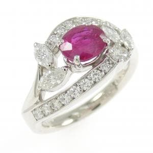 PT900 ルビー リング 1.09CT