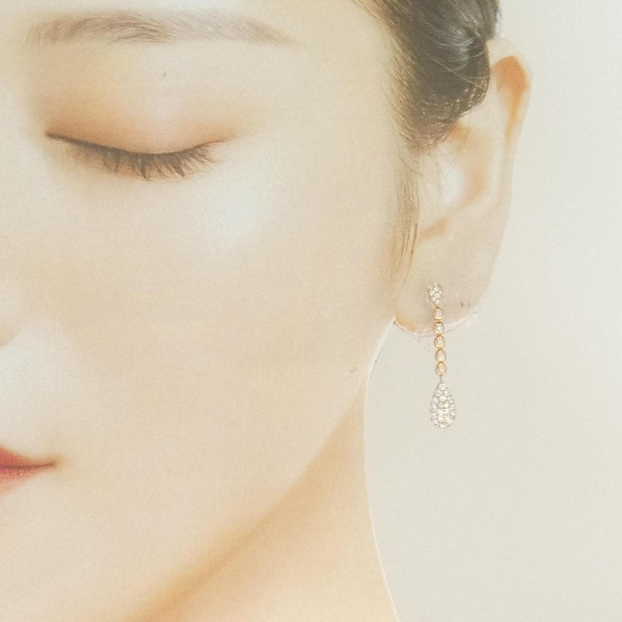 K18PG ダイヤモンド ピアス 0.70CT