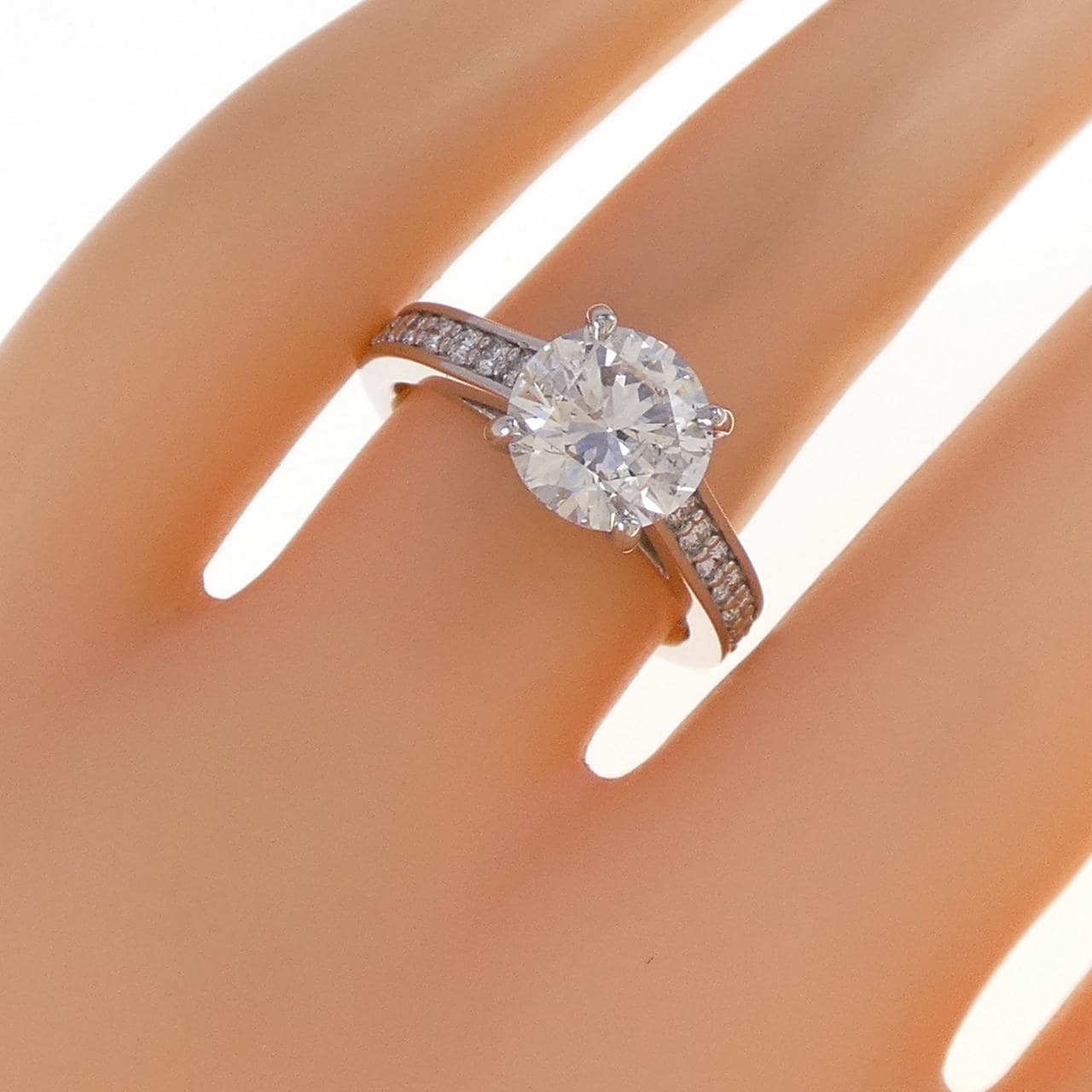 【リメイク】PT900 ダイヤモンド リング 2.059CT E SI2 EXT