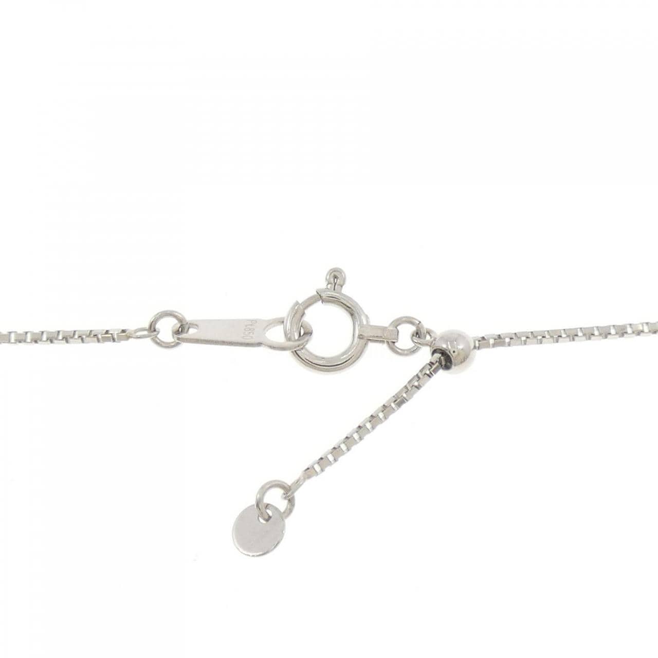 PT900/PT850 フラワー ダイヤモンド ネックレス 1.00CT