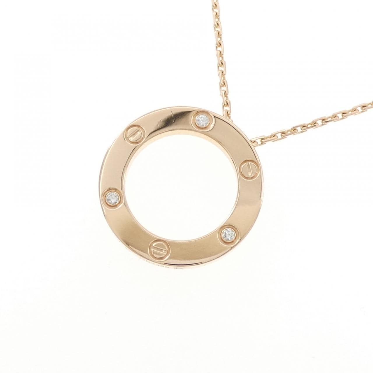 カルティエ ラブネックレス ハーフダイヤ