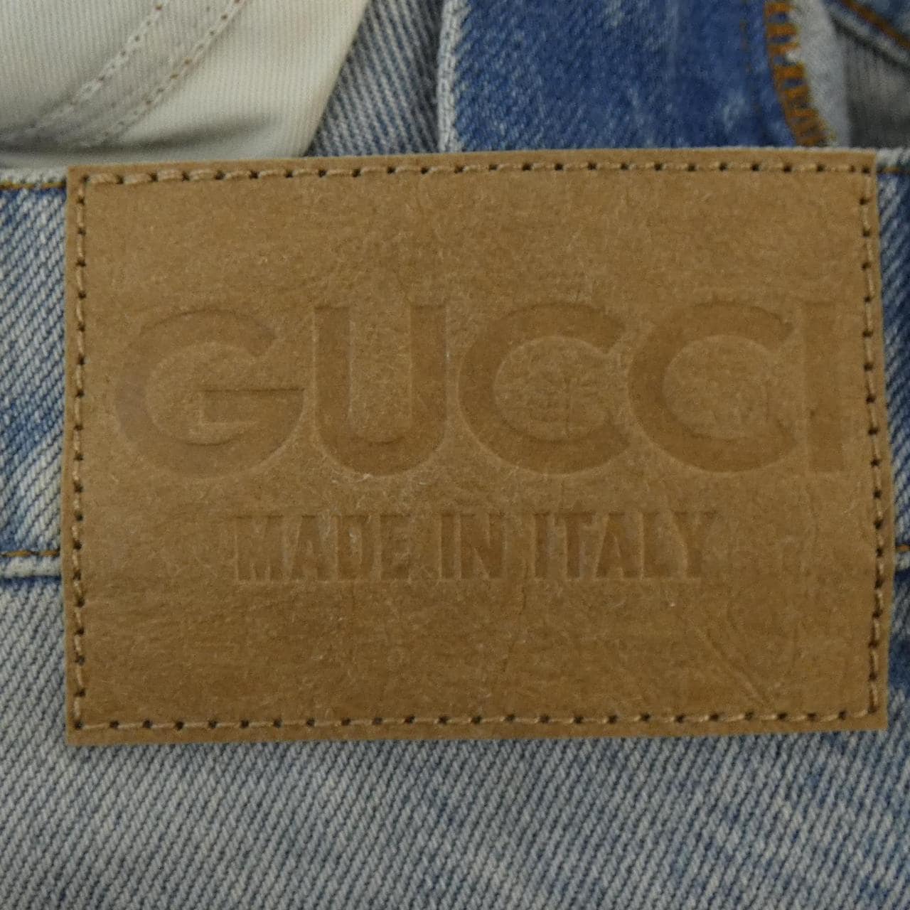 グッチ GUCCI GGターンアップウォッシュドデニムパンツ　GGパターン 774078 XDCTN ジーンズ