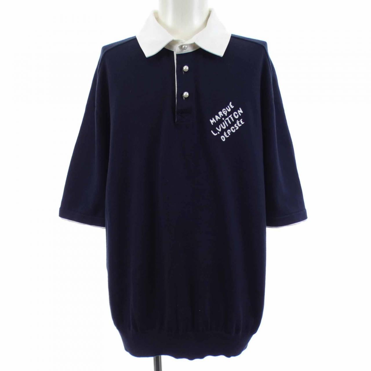 ルイヴィトン LOUIS VUITTON エンブロイダードショートスリーブコットンプレンドポロシャツ HRN14WF77 ポロシャツ