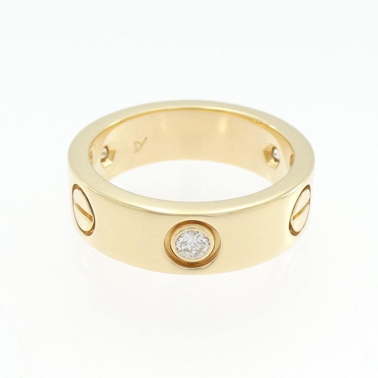 カルティエ ラブ ハーフダイヤ リング