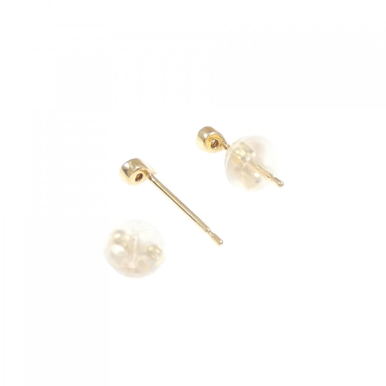 K18YG ダイヤモンド ピアス 0.02CT