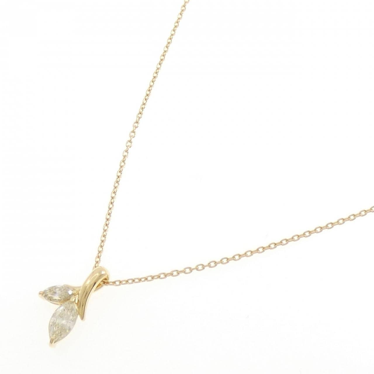 K18YG ダイヤモンド ネックレス 0.75CT