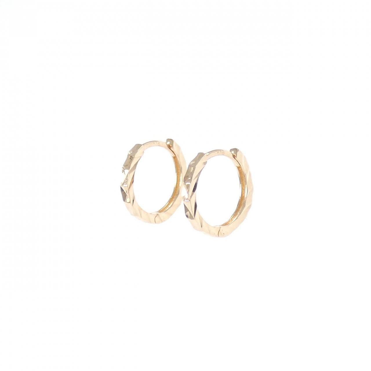 K18PG フープ ピアス