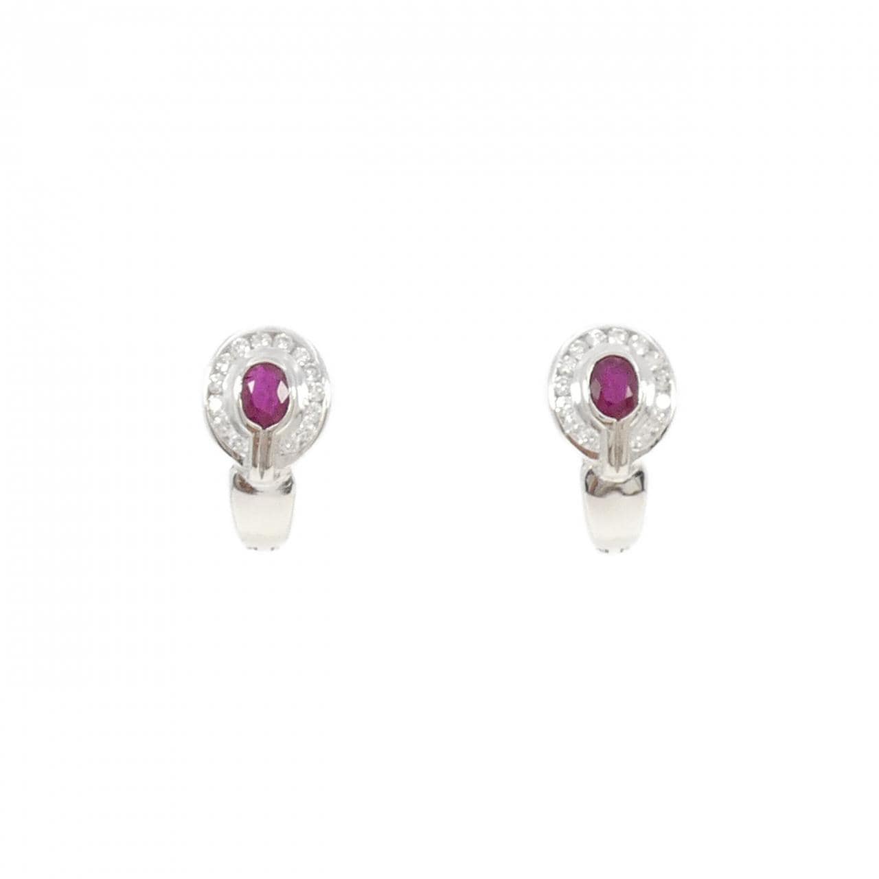 750WG ルビー ピアス