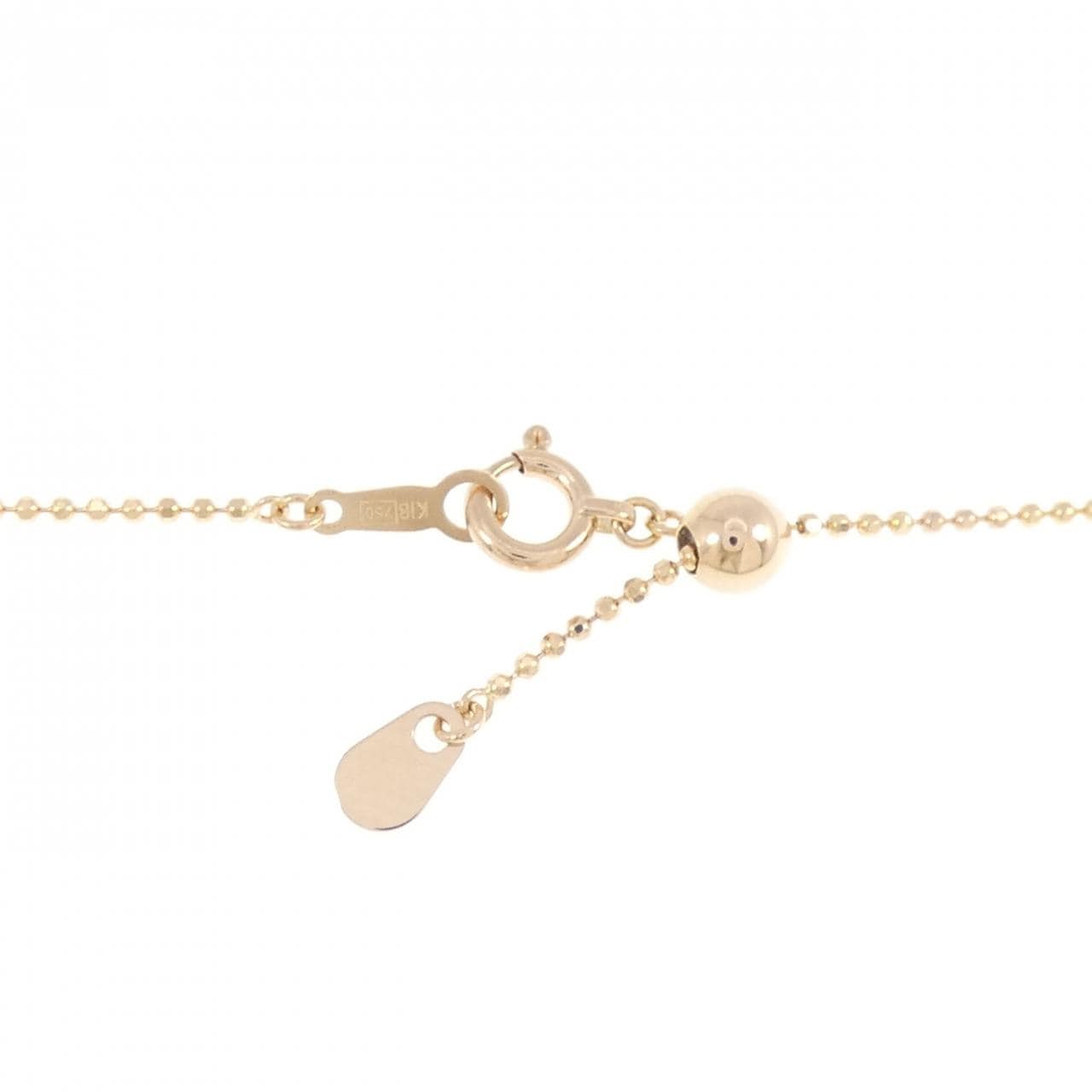 K18PG ハート サファイヤ ネックレス 0.41CT