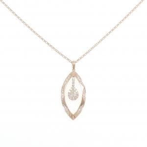750PG/K18PG ダイヤモンド ネックレス 0.273CT