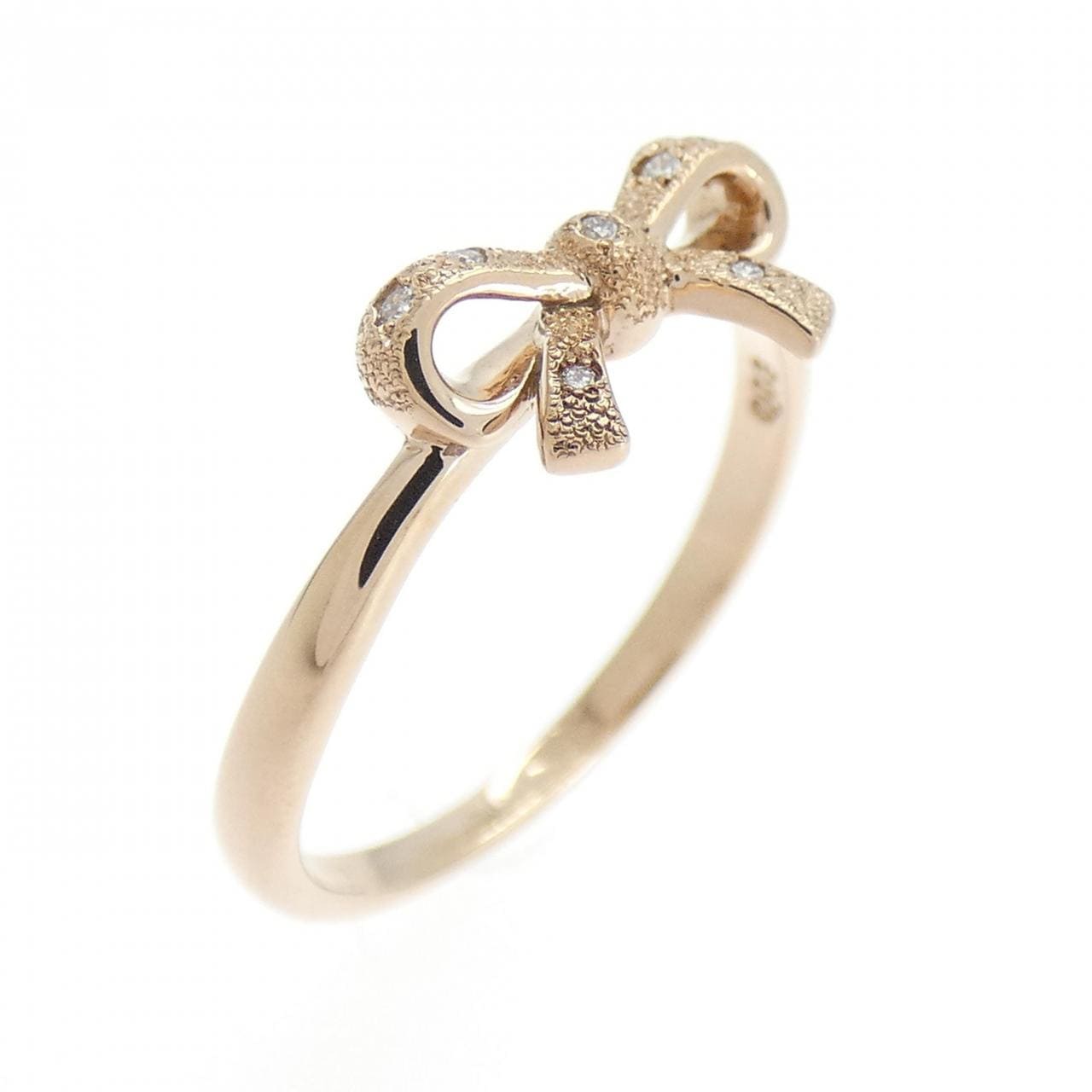 スタージュエリー リボン ダイヤモンド リング 0.03CT