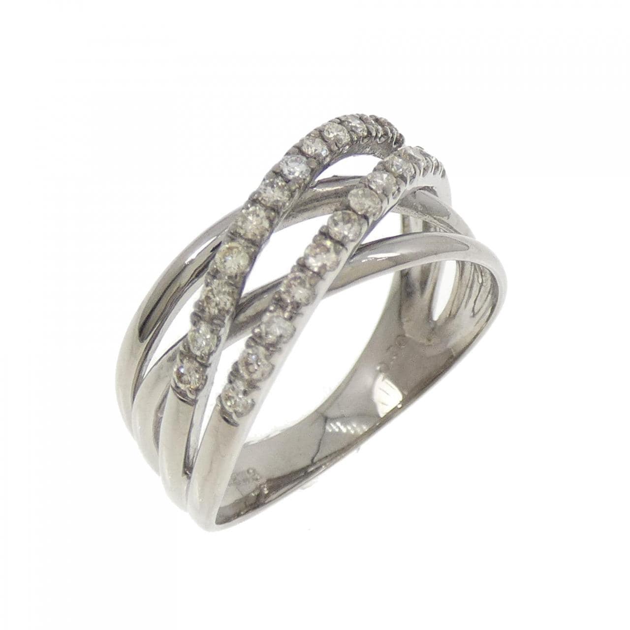 K18WG ダイヤモンド リング 0.30CT