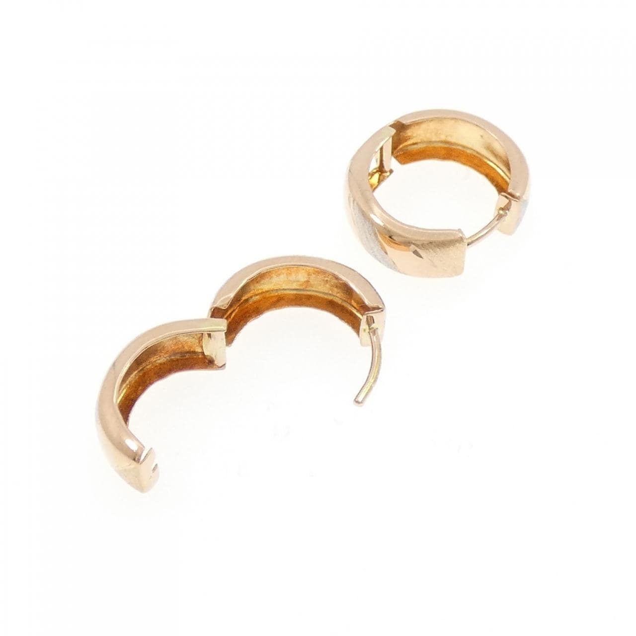 K18スリーカラー ピアス