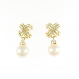 ティファニー シグネチャー　パールドロップ ピアス 6.5mm