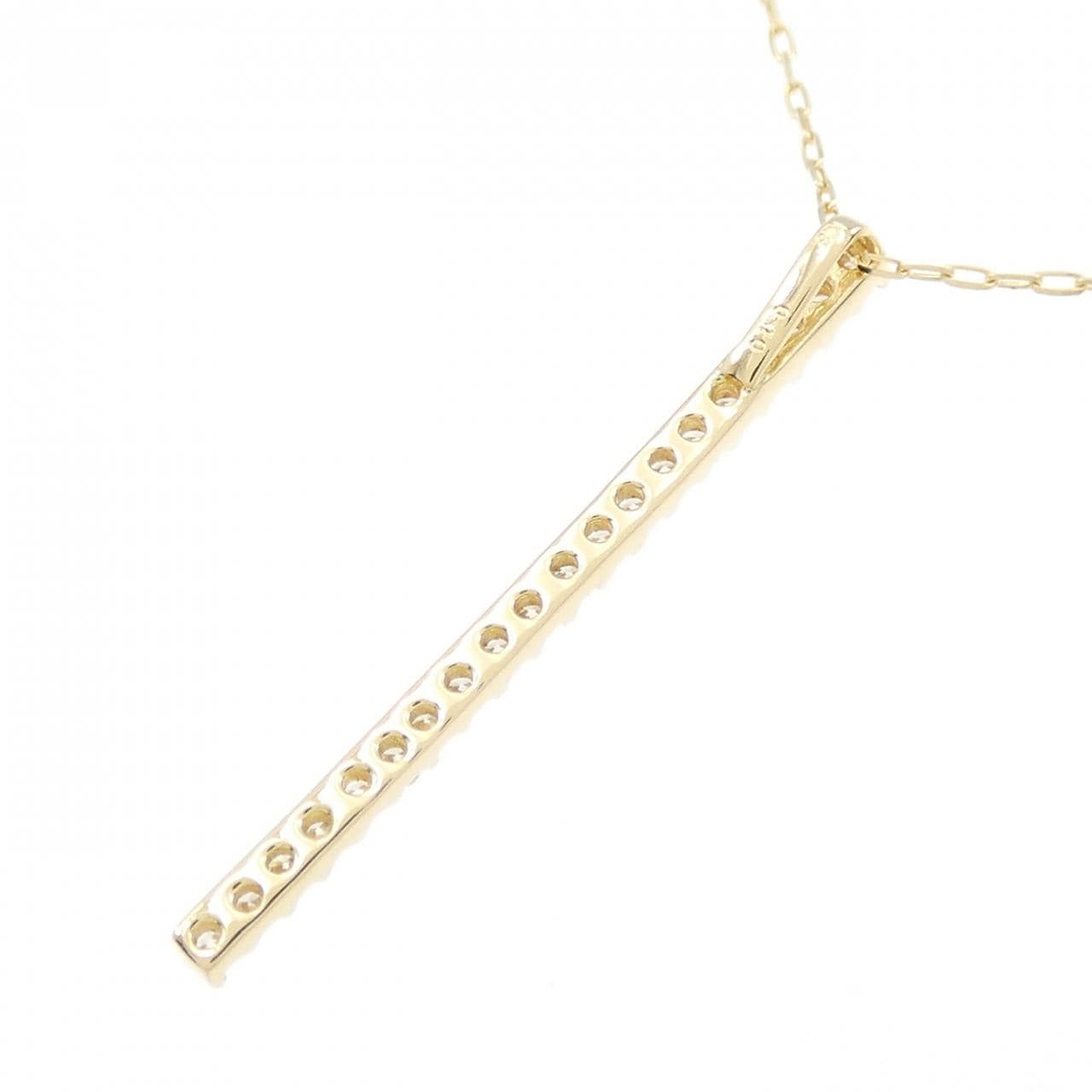 [BRAND NEW] K18YG Diamond necklace 0.10CT