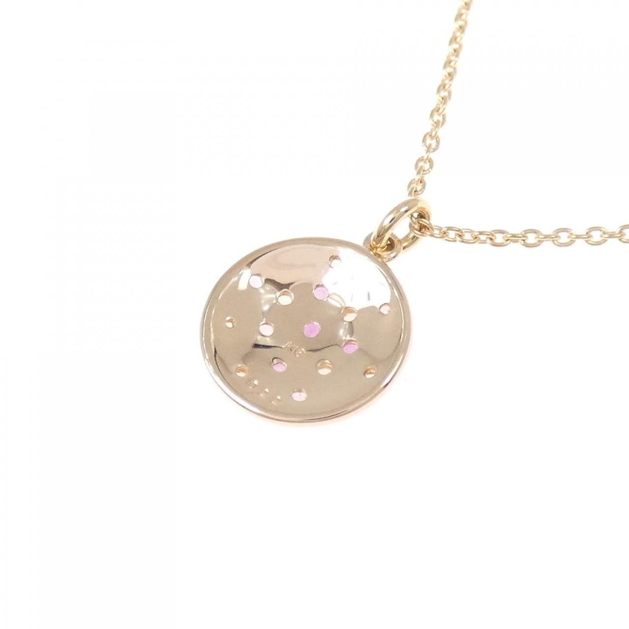 K18PG サファイヤ ネックレス 0.22CT