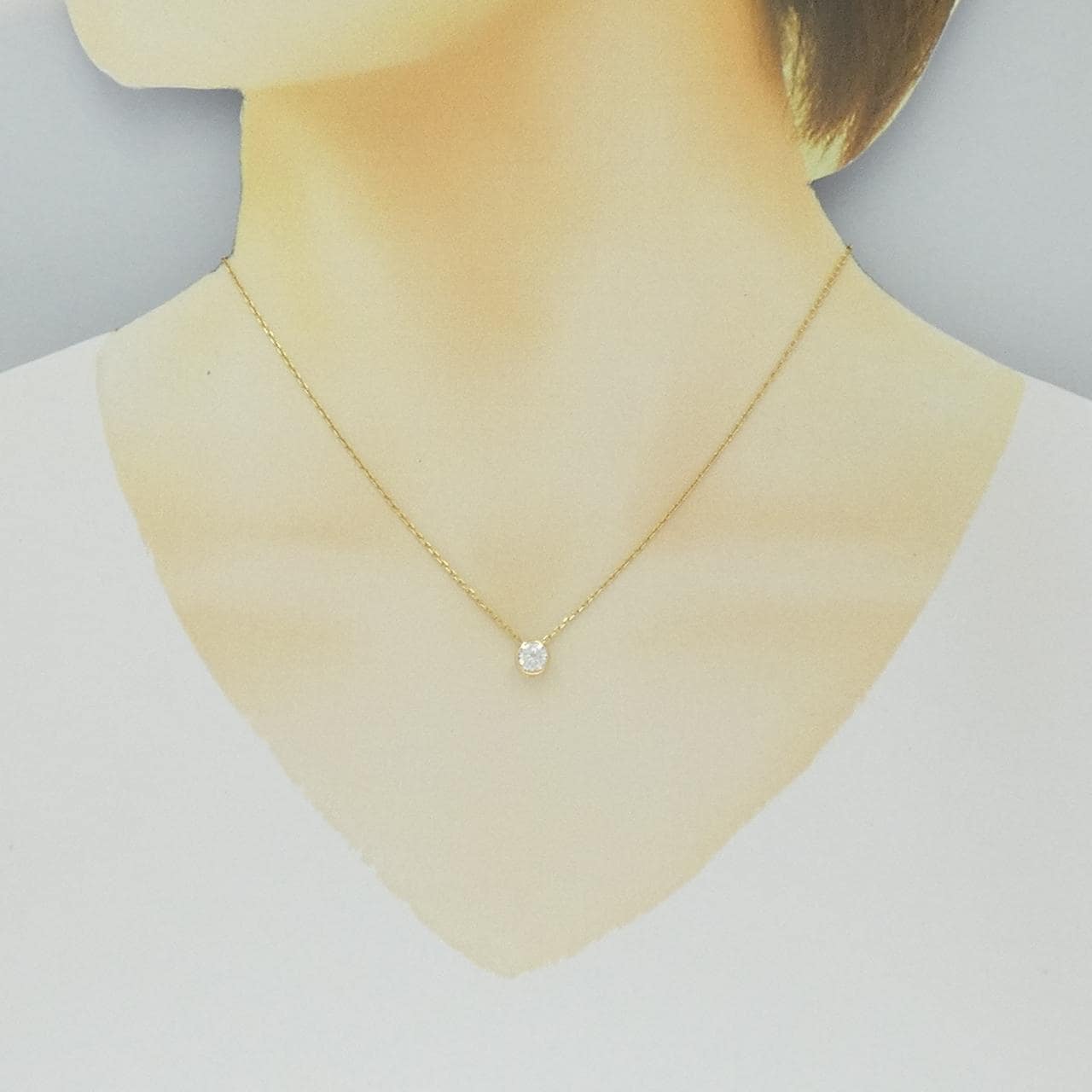 ミキモト ダイヤモンド ネックレス 0.45CT