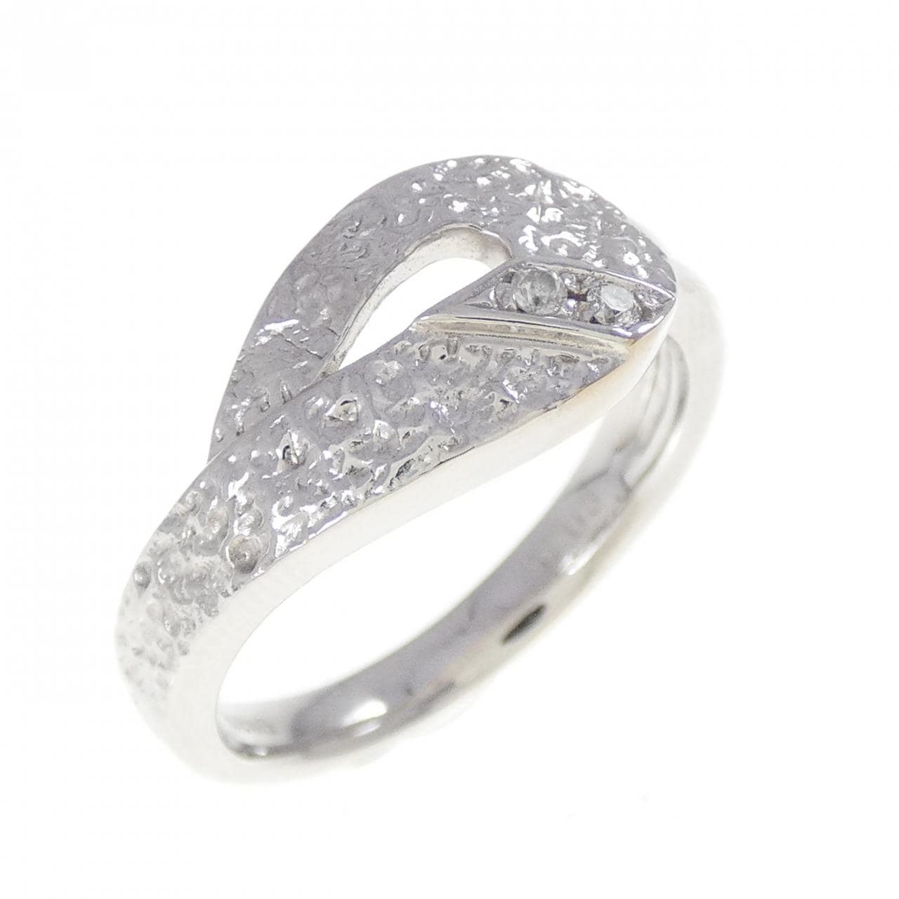 K18WG ダイヤモンド リング 0.03CT