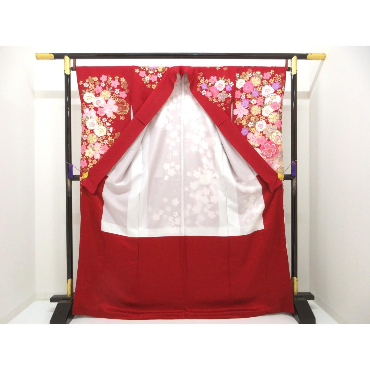 振袖　友禅金彩加工　ボカシ染