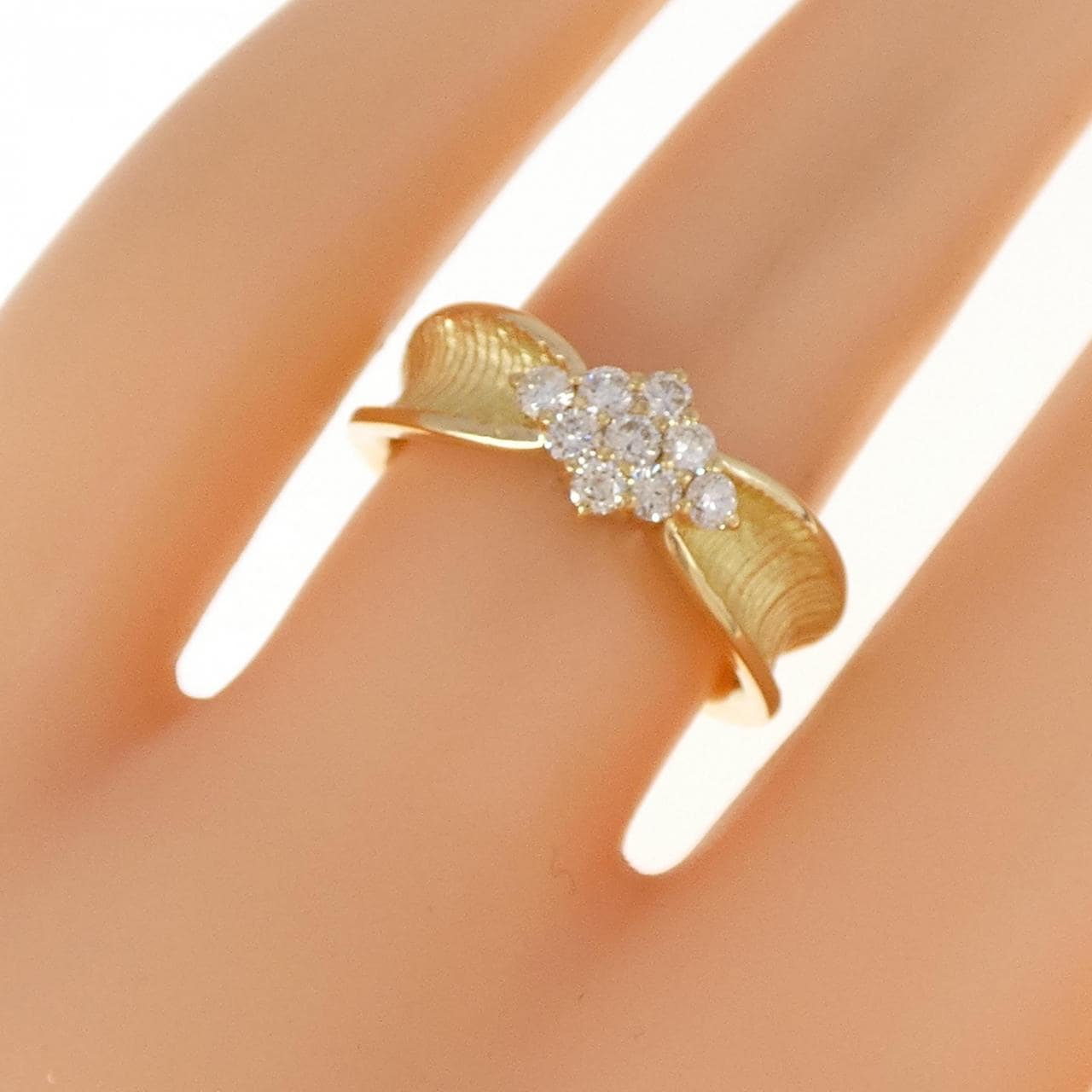 K18YG ダイヤモンド リング 0.30CT