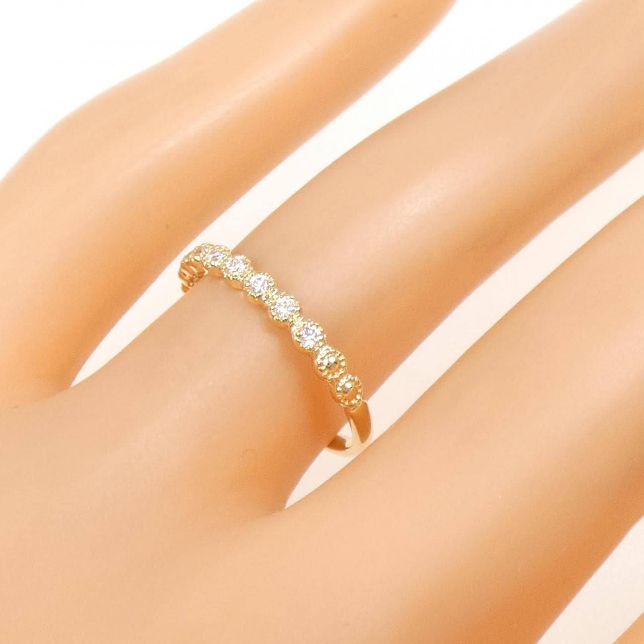 K18YG ダイヤモンド リング 0.10CT