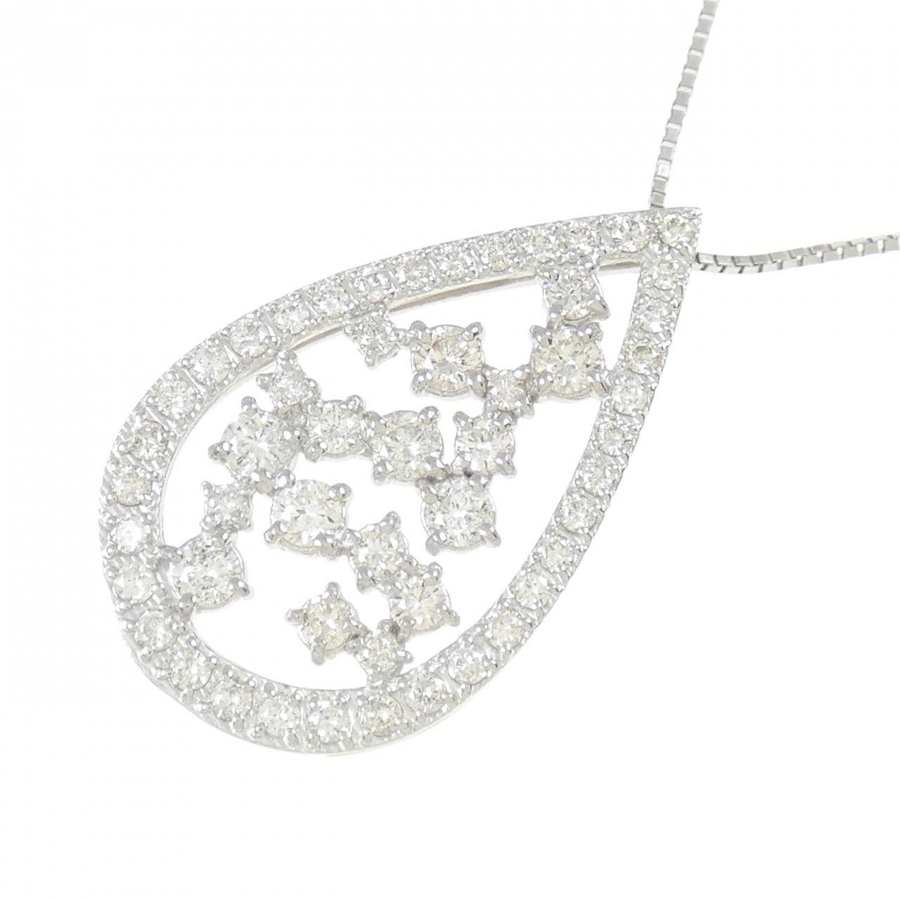 PT900/PT850 ダイヤモンド ネックレス 1.00CT