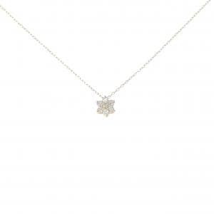 【新品】K18YG フラワー ダイヤモンド ネックレス 0.10CT