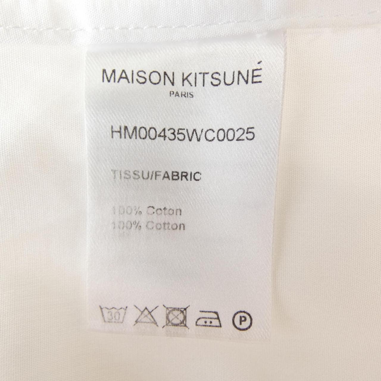 メゾンキツネ MAISON KITSUNE HM00435WC0025 シャツ