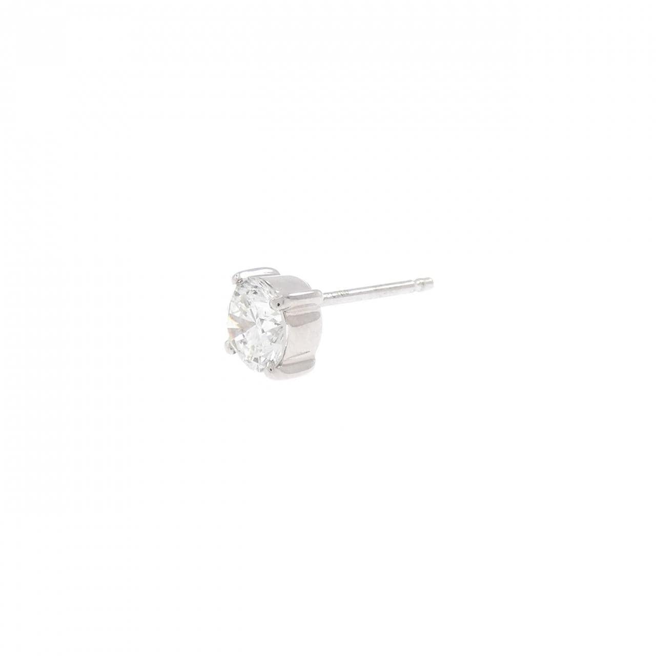 PT900 ダイヤモンド ピアス 0.575CT I SI2 Good 片耳
