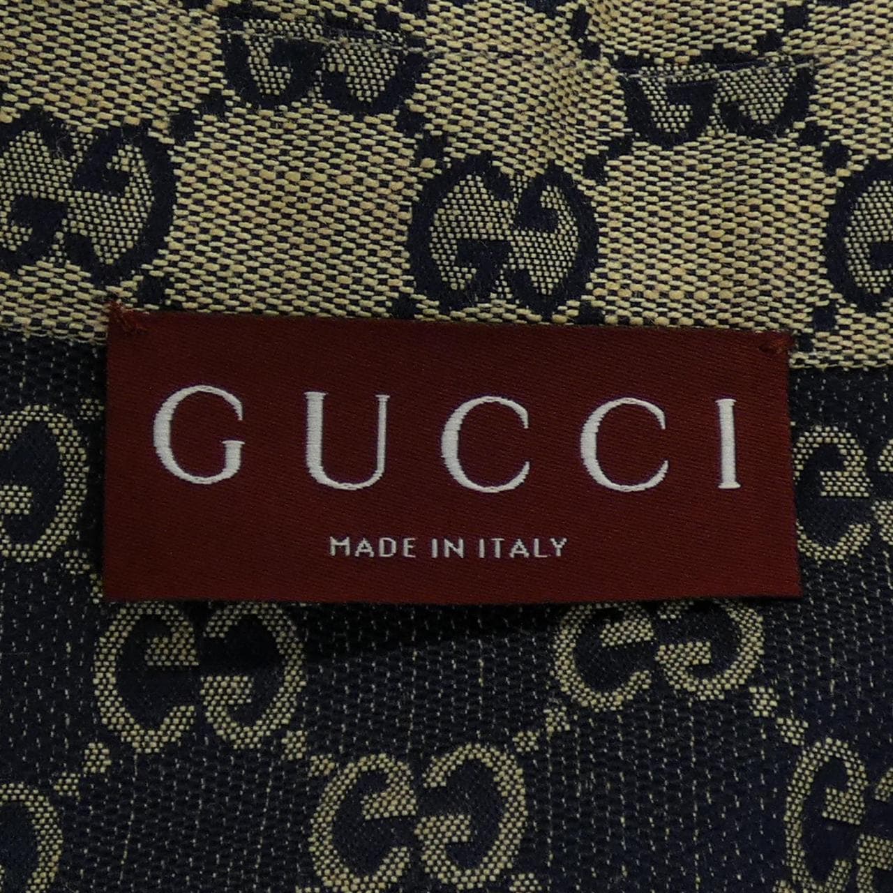 グッチ GUCCI GGリネン ブレンド キャンバス シャツ 742707 ZAM7G S／Sシャツ