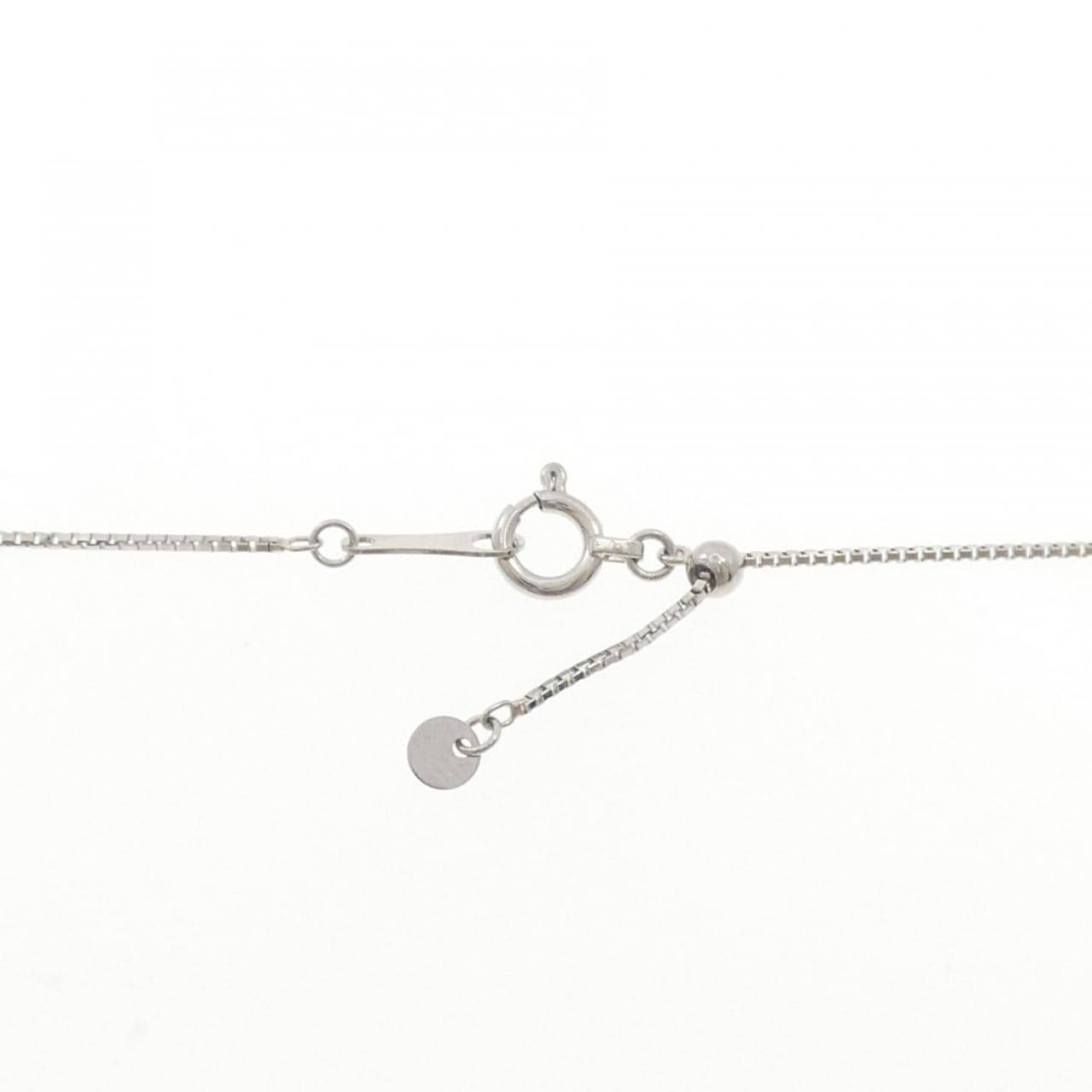 PT900/PT850 フラワー ダイヤモンド ネックレス 0.50CT