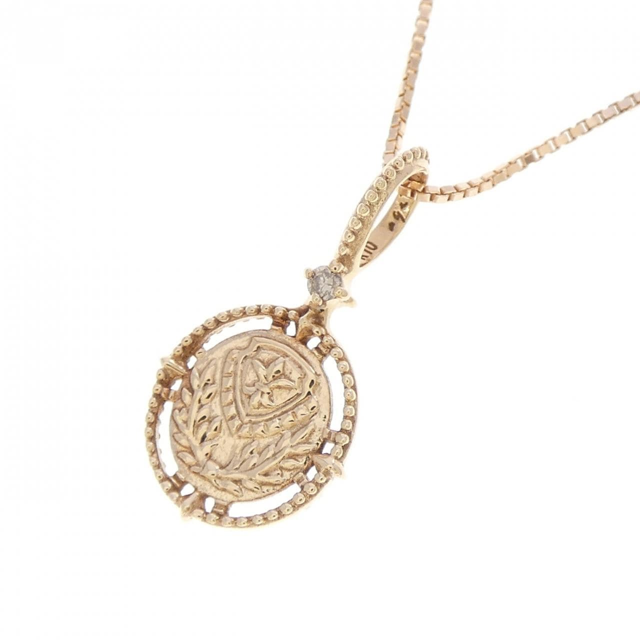アガット ダイヤモンド ネックレス 0.01CT