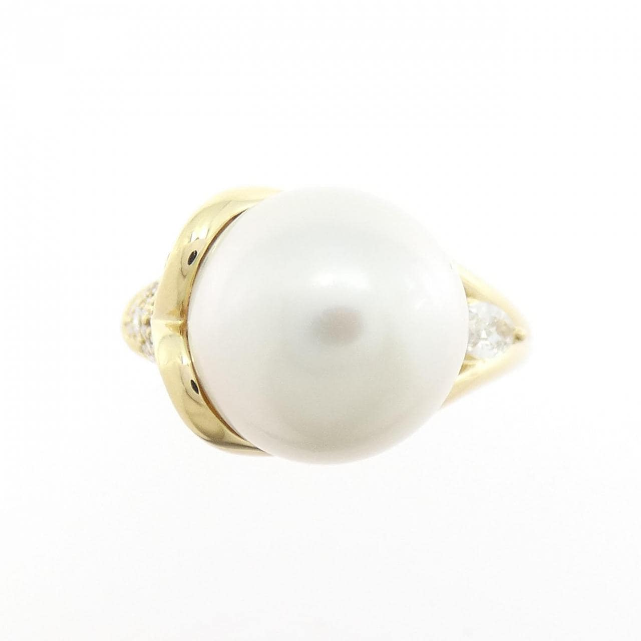 K18YG 白蝶パール リング