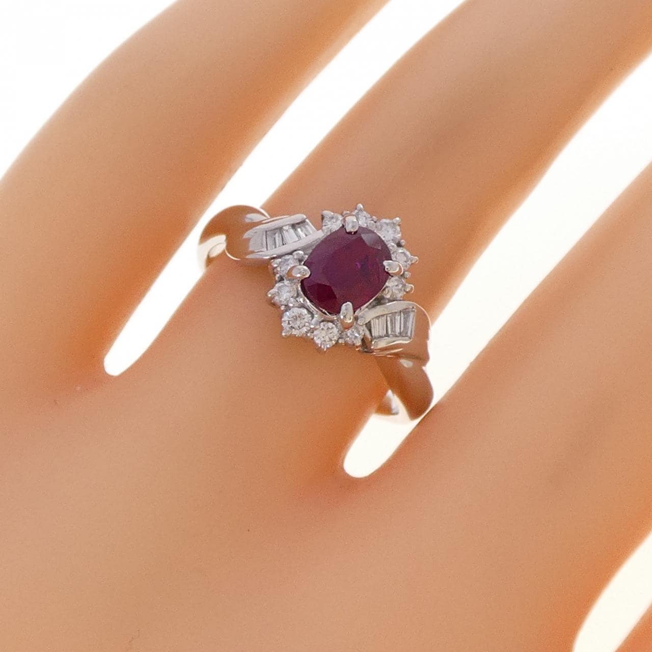 PT900 ルビー リング 1.06CT